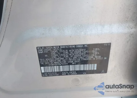 2011 Toyota Rav4 from USA, damaged, VIN 2T3BF4DV3BW164944